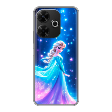 Силиконовый чехол на RedMi 13 4G с принтом Холодное сердце Frozen