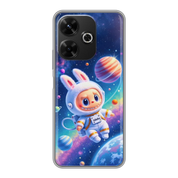 Силиконовый чехол на RedMi 13 4G с принтом Labubu Лабубу