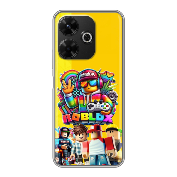 Силиконовый чехол на RedMi 13 4G с принтом Roblox Роблокс