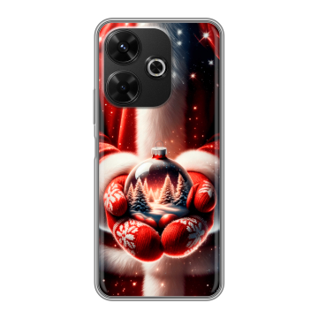 Силиконовый чехол на RedMi 13 4G с принтом Новый год Силиконовый чехол на RedMi 13 4G с принтом Новый год
