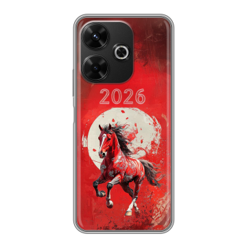 Силиконовый чехол на RedMi 13 4G с принтом Новый год Силиконовый чехол на RedMi 13 4G с принтом Новый год