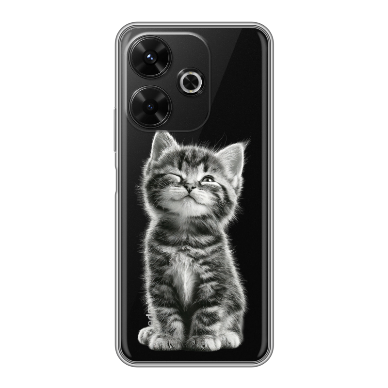 Силиконовый чехол на RedMi 13 4G с принтом Котенок Силиконовый чехол на RedMi 13 4G с принтом Котенок