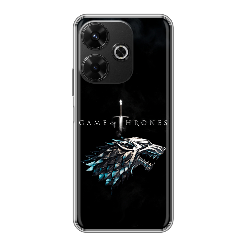 Силиконовый чехол на RedMi 13 4G с принтом Игра Престолов Game Thrones Силиконовый чехол на RedMi 13 4G с принтом Игра Престолов Game Thrones