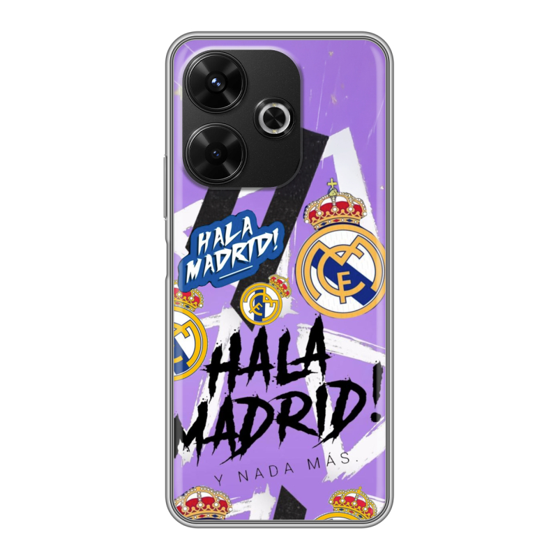Силиконовый чехол на RedMi 13 4G с принтом Real Madrid Реал Мадрид Силиконовый чехол на RedMi 13 4G с принтом Real Madrid Реал Мадрид