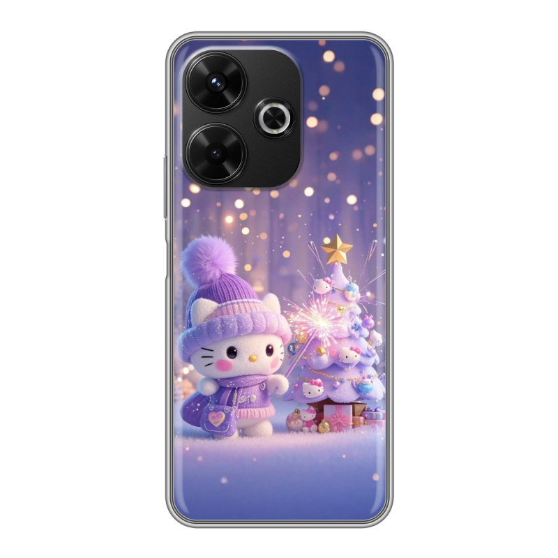 Силиконовый чехол на RedMi 13 4G с принтом Новый год Силиконовый чехол на RedMi 13 4G с принтом Новый год