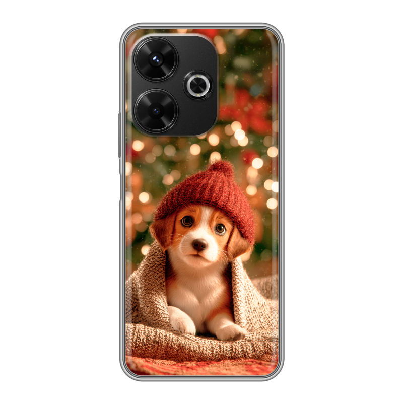Силиконовый чехол на RedMi 13 4G с принтом Новый год Силиконовый чехол на RedMi 13 4G с принтом Новый год
