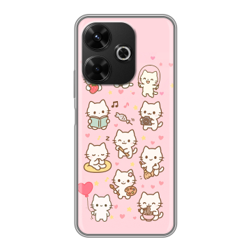 Силиконовый чехол на Poco M6 4G с принтом Hello Kitty Хелоу Кити Силиконовый чехол на Poco M6 4G с принтом Hello Kitty Хелоу Кити