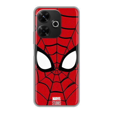 Силиконовый чехол на Poco M6 4G с принтом человек паук spiderman Силиконовый чехол на Poco M6 4G с принтом человек паук spiderman