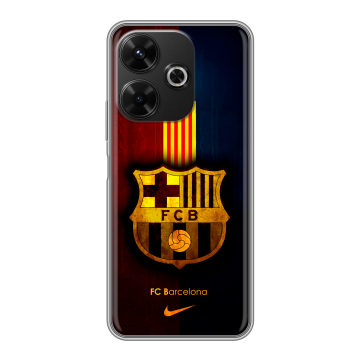 Силиконовый чехол на Poco M6 4G с принтом Барселона Barcelona
