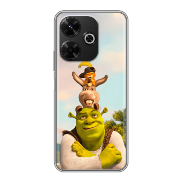 Силиконовый чехол на Poco M6 4G с принтом Шрек Shrek Силиконовый чехол на Poco M6 4G с принтом Шрек Shrek