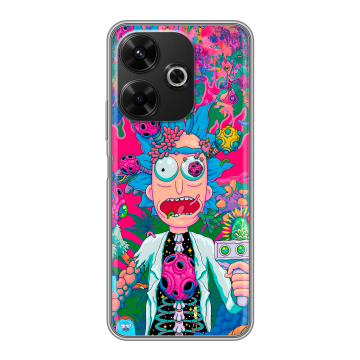 Силиконовый чехол на Poco M6 4G с принтом Рик и Морти Rick Morty Силиконовый чехол на Poco M6 4G с принтом Рик и Морти Rick Morty