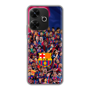 Силиконовый чехол на Poco M6 4G с принтом Барселона Barcelona