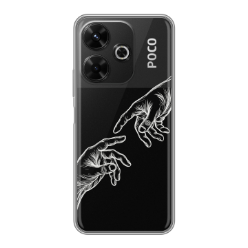 Силиконовый чехол на Poco M6 4G с принтом Сотворение мира Силиконовый чехол на Poco M6 4G с принтом Сотворение мира