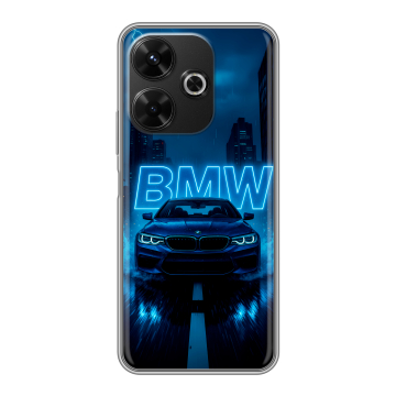 Силиконовый чехол на Poco M6 4G с принтом BMW БМВ Силиконовый чехол на Poco M6 4G с принтом BMW БМВ