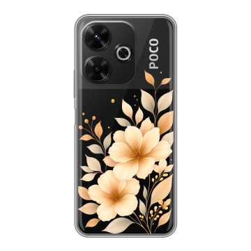 Силиконовый чехол на Poco M6 4G с принтом для девушки Силиконовый чехол на Poco M6 4G с принтом для девушки
