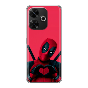 Силиконовый чехол на Poco M6 4G с принтом Дедпул Deadpool