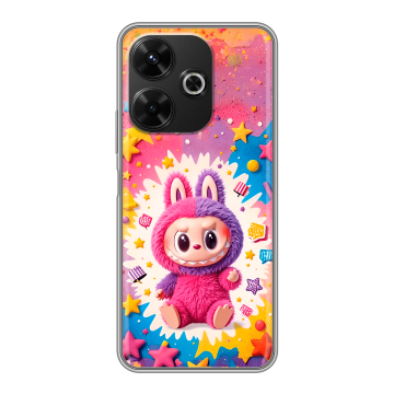 Силиконовый чехол на Poco M6 4G с принтом Labubu Лабубу Силиконовый чехол на Poco M6 4G с принтом Labubu Лабубу