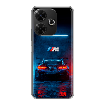 Силиконовый чехол на Poco M6 4G с принтом BMW БМВ Силиконовый чехол на Poco M6 4G с принтом BMW БМВ