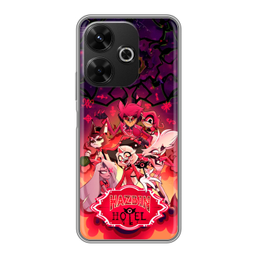 Силиконовый чехол на Poco M6 4G с принтом Hazbin Hotel Отель Хазбин Силиконовый чехол на Poco M6 4G с принтом Hazbin Hotel Отель Хазбин