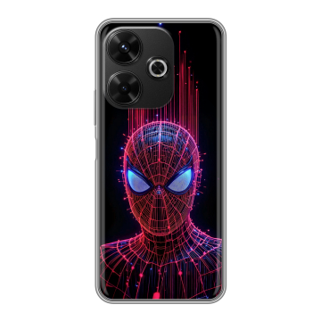 Силиконовый чехол на Poco M6 4G с принтом Spiderman Человек паук Силиконовый чехол на Poco M6 4G с принтом Spiderman Человек паук