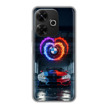Силиконовый чехол на Poco M6 4G с принтом BMW БМВ Силиконовый чехол на Poco M6 4G с принтом BMW БМВ