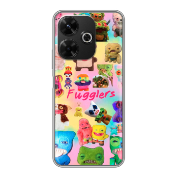 Силиконовый чехол на Poco M6 4G с принтом Флагер Fuggler Силиконовый чехол на Poco M6 4G с принтом Флагер Fuggler