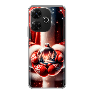Силиконовый чехол на Poco M6 4G с принтом Новый год Силиконовый чехол на Poco M6 4G с принтом Новый год