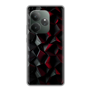 Силиконовый чехол на Realme GT 6 с принтом Абстракция