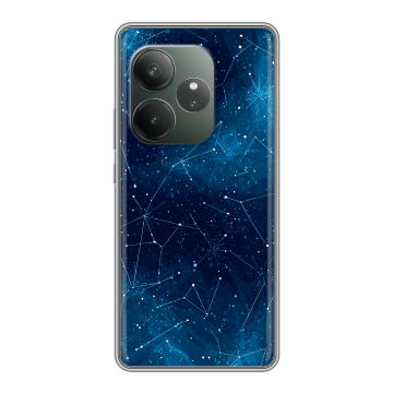 Силиконовый чехол на Realme GT 6 с принтом Космос звезды