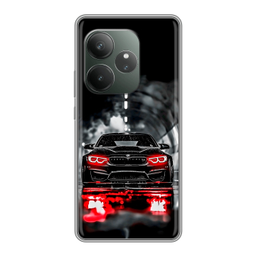Силиконовый чехол на Realme GT 6 с принтом BMW БМВ Силиконовый чехол на Realme GT 6 с принтом BMW БМВ