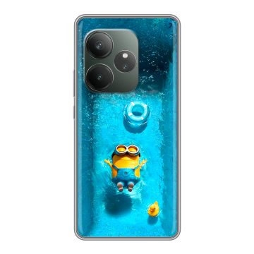 Силиконовый чехол на Realme GT 6 с принтом Миньоны Силиконовый чехол на Realme GT 6 с принтом Миньоны