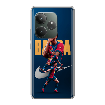 Силиконовый чехол на Realme GT 6 с принтом Барселона Barca Yamal 