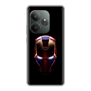 Силиконовый чехол на Realme GT 6 с принтом IronMan Железный человек