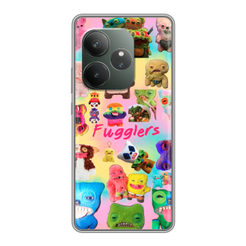 Силиконовый чехол на Realme GT 6 с принтом Флагер Fuggler