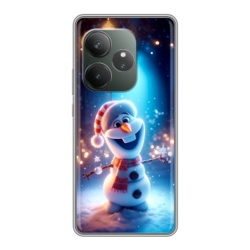 Силиконовый чехол на Realme GT 6 с принтом Новый год