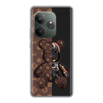 Силиконовый чехол на Realme GT 6T с принтом Луи робот