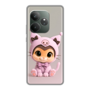 Силиконовый чехол на Realme GT 6T с принтом Куроми Kuromi 