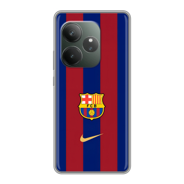 Силиконовый чехол на Realme GT 6T с принтом Барселона Barcelona