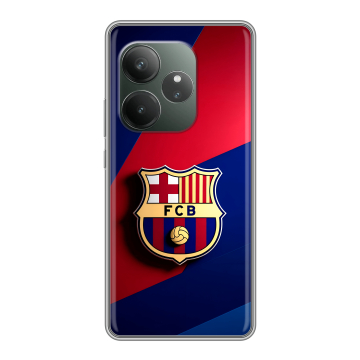 Силиконовый чехол на Realme GT 6T с принтом Барселона Barcelona