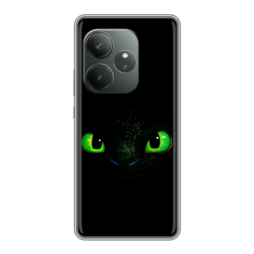 Силиконовый чехол на Realme GT 6T с принтом Как приручить дракона