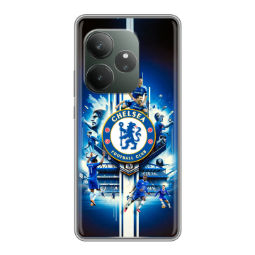 Силиконовый чехол на Realme GT 6T с принтом Chelsea Челси