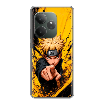 Силиконовый чехол на Realme GT 6T с принтом Naruto Наруто