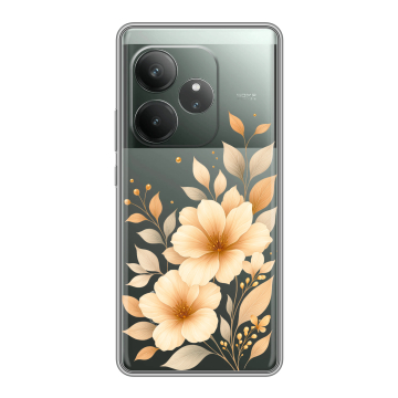 Силиконовый чехол на Realme GT 6T с принтом для девушки