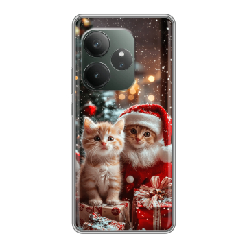Силиконовый чехол на Realme GT 6T с принтом Новый год