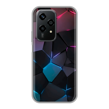 Силиконовый чехол на Honor 200 Lite с принтом Геометрия неона Силиконовый чехол на Honor 200 Lite с принтом Геометрия неона