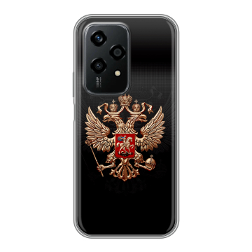 Силиконовый чехол на Honor 200 Lite с принтом Герб России Силиконовый чехол на Honor 200 Lite с принтом Герб России