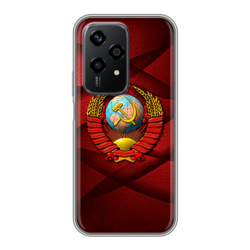Силиконовый чехол на Honor 200 Lite с принтом Герб СССР Силиконовый чехол на Honor 200 Lite с принтом Герб СССР