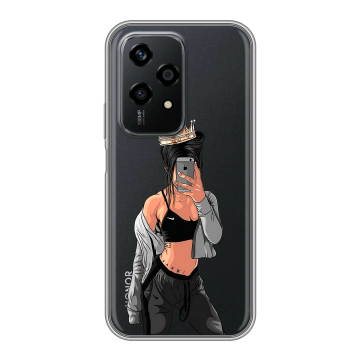 Силиконовый чехол на Honor 200 Lite с принтом Женские принты Силиконовый чехол на Honor 200 Lite с принтом Женские принты