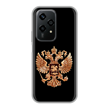 Силиконовый чехол на Honor 200 Lite с принтом Герб России золотой