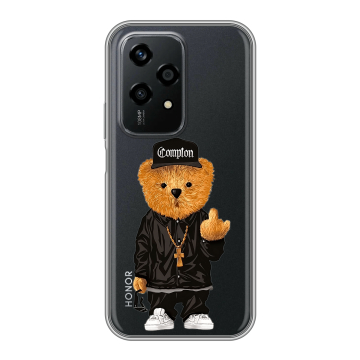 Силиконовый чехол на Honor 200 Lite с принтом Плюшевый медведь Силиконовый чехол на Honor 200 Lite с принтом Плюшевый медведь